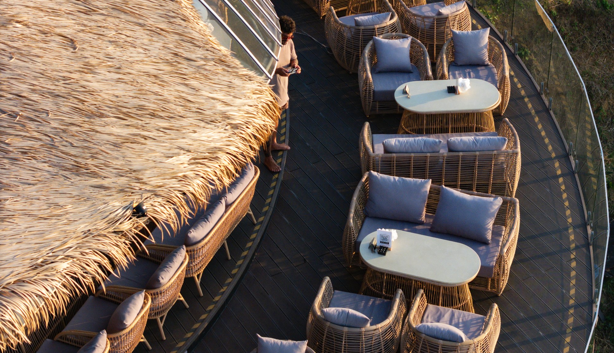 Sunset views from Tree Bay lounge