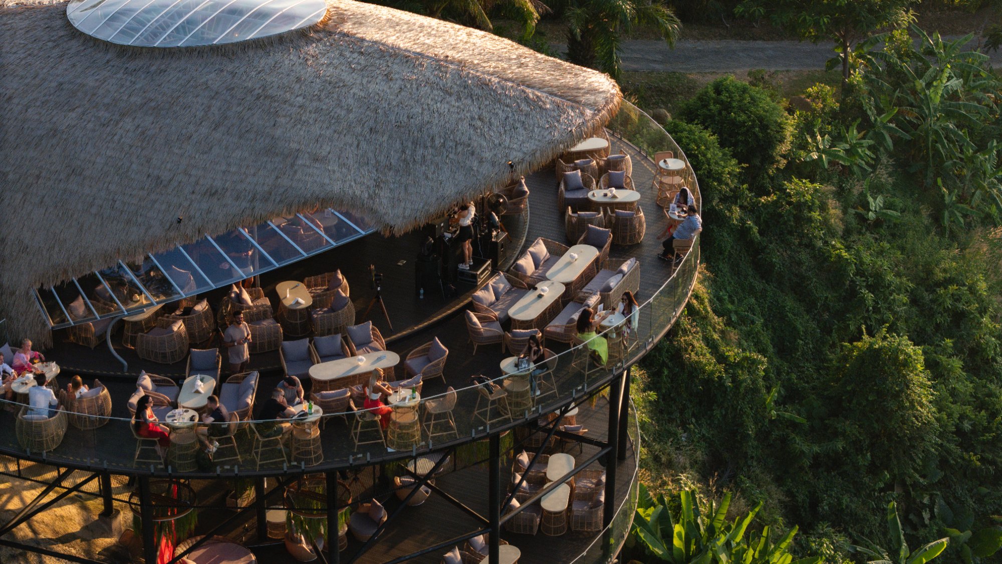 Aerial view of Tree Bay Clubhouse