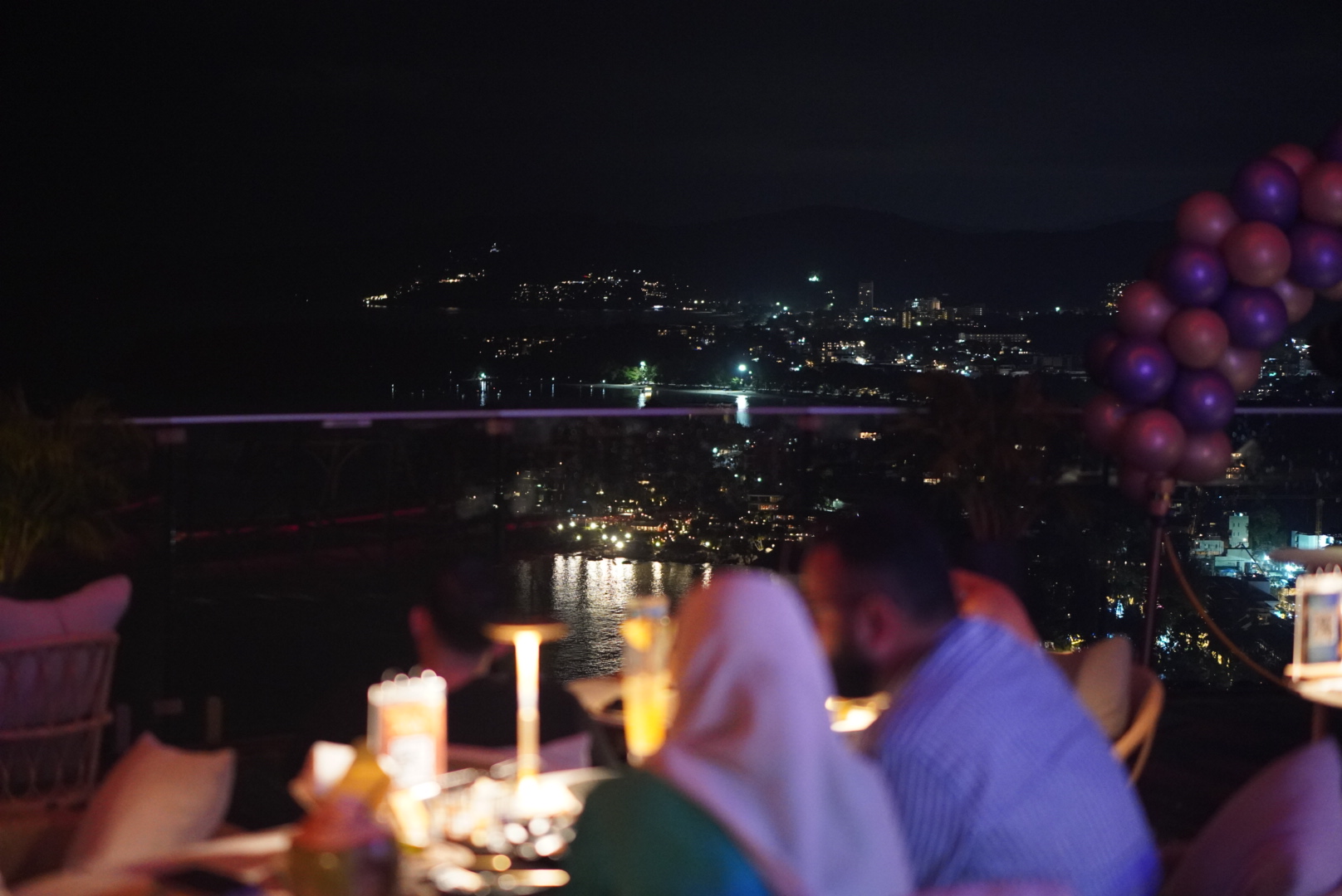 Night view from Tree Bay