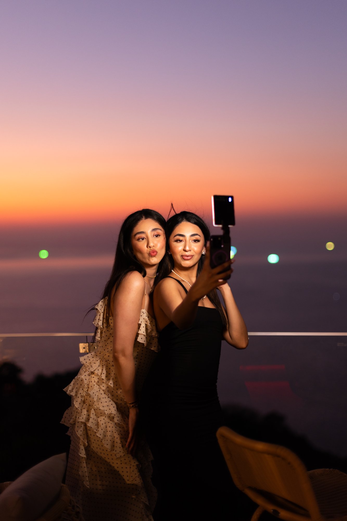 Sunset selfie at Tree Bay